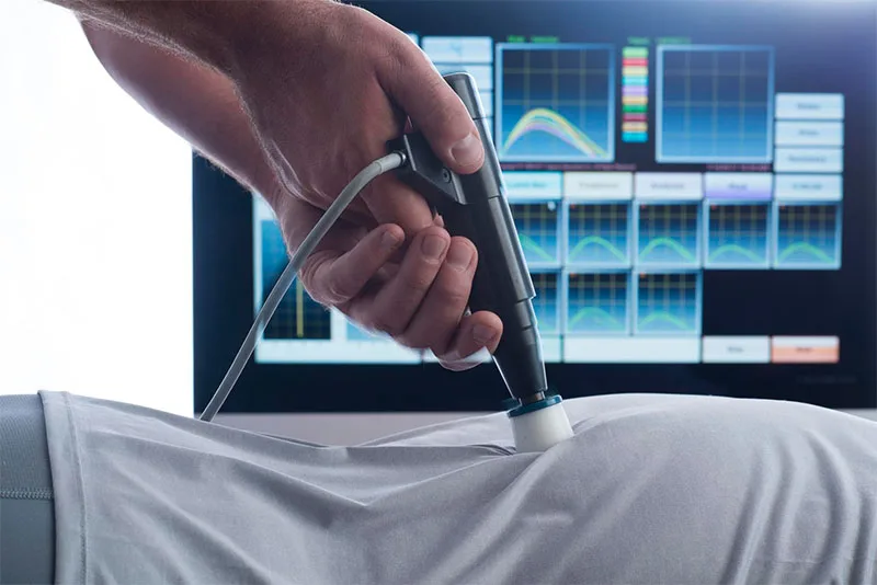 Radial Shockwave Therapy Treatment Video Background Image