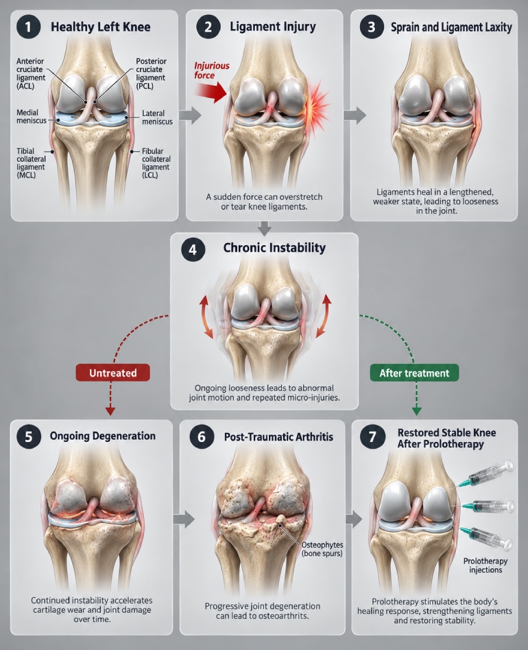 How Ligaments and Tendons Injuries Lead to Degenerative Arthritis